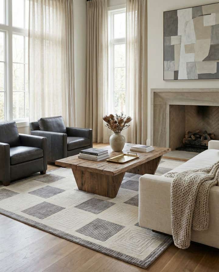 6' 6 x 9' 7 Hand Knotted Darya Wool Rug