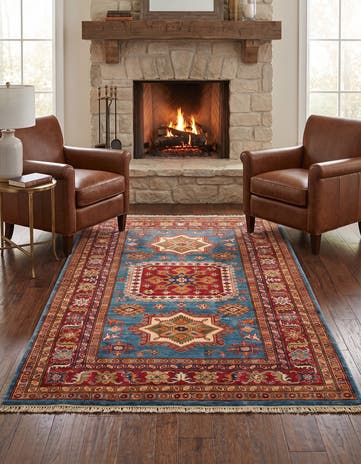 3' 11 x 6' 2 Hand Knotted Kazak Rug