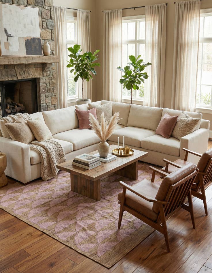 Detail image of 9' 7 x 12'  Hand Woven Kilim Modern Wool Rug