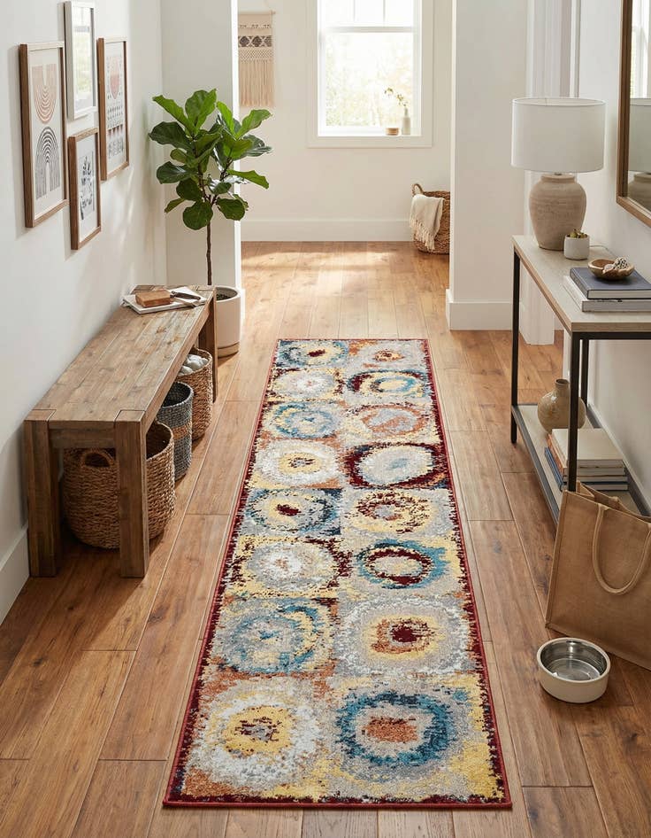 Detail image of 2' x 8' Kamala Washable Runner Rug