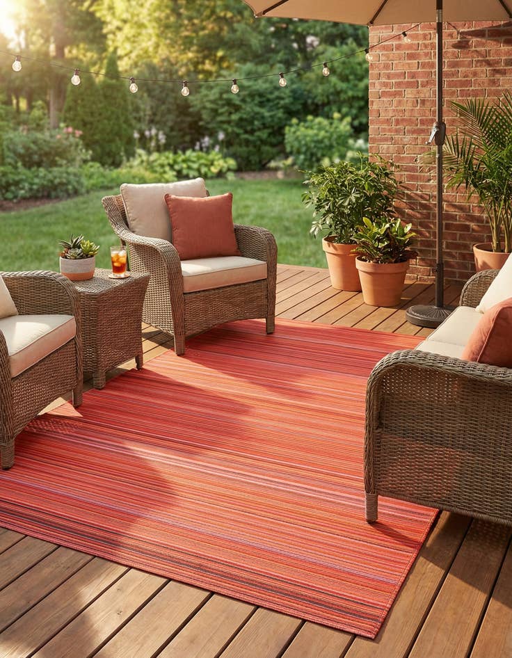 Detail image of 7' 10 x 10' Easy-Clean Vista Breeze Indoor / Outdoor Rug