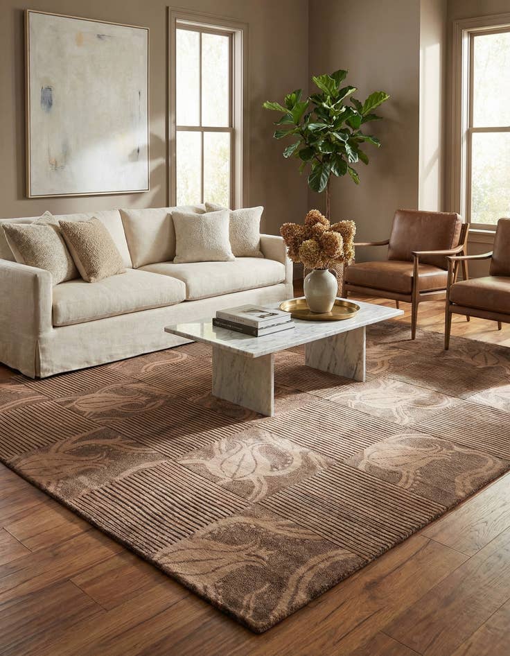 Detail image of 8' x 9' 11  Hand Knotted Darya Wool Rug