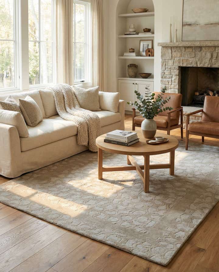 5' 8 x 7' 9 Hand Knotted Nepal Wool Rug