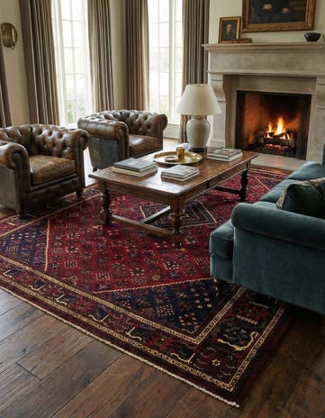 7' 11 x 11' 2 Hand Knotted Mianeh Persian Wool Rug
