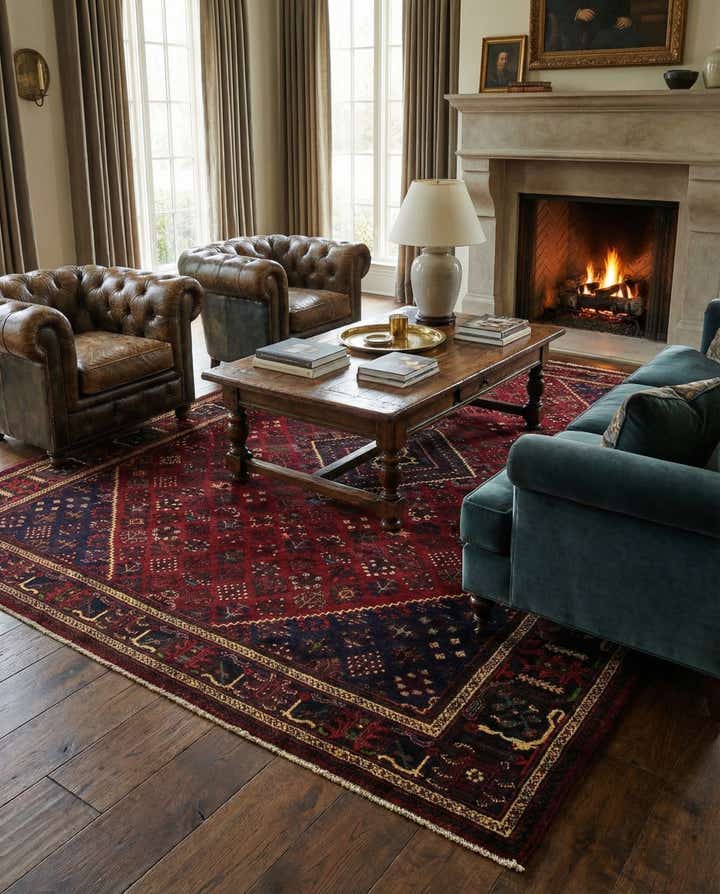 7' 11 x 11' 2 Hand Knotted Mianeh Persian Wool Rug