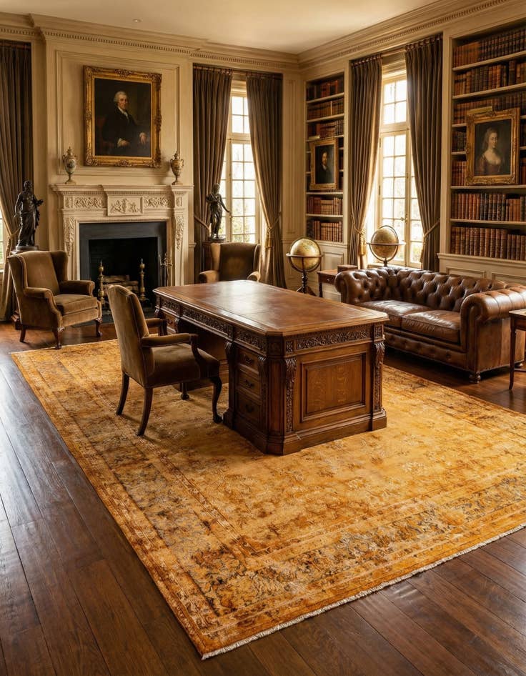 Detail image of 9' 7 x 13' 4 Vintage Royal Wool Rug