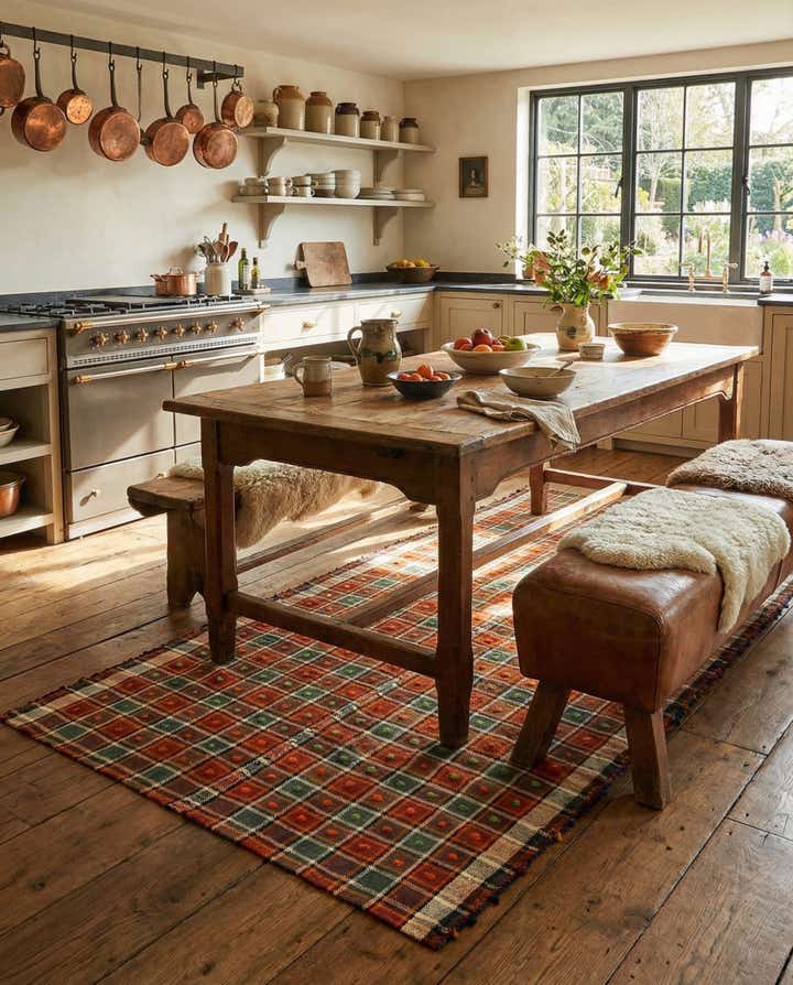 4' 1 x 7' 3 Jajim Wool Rug