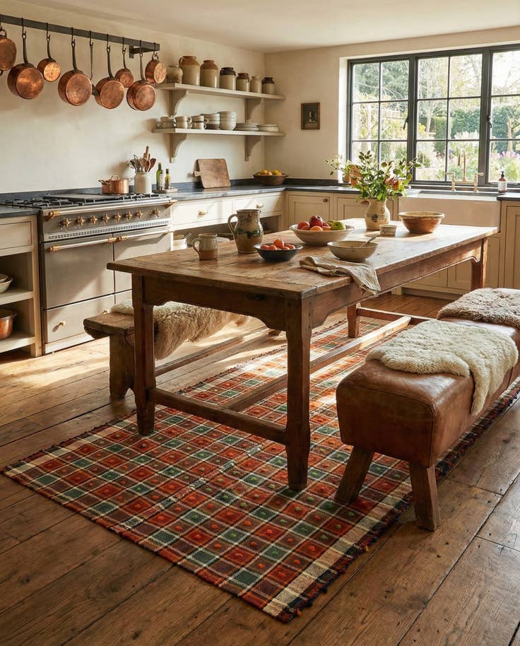 Detail image of 4' 1 x 7' 3 Jajim Wool Rug