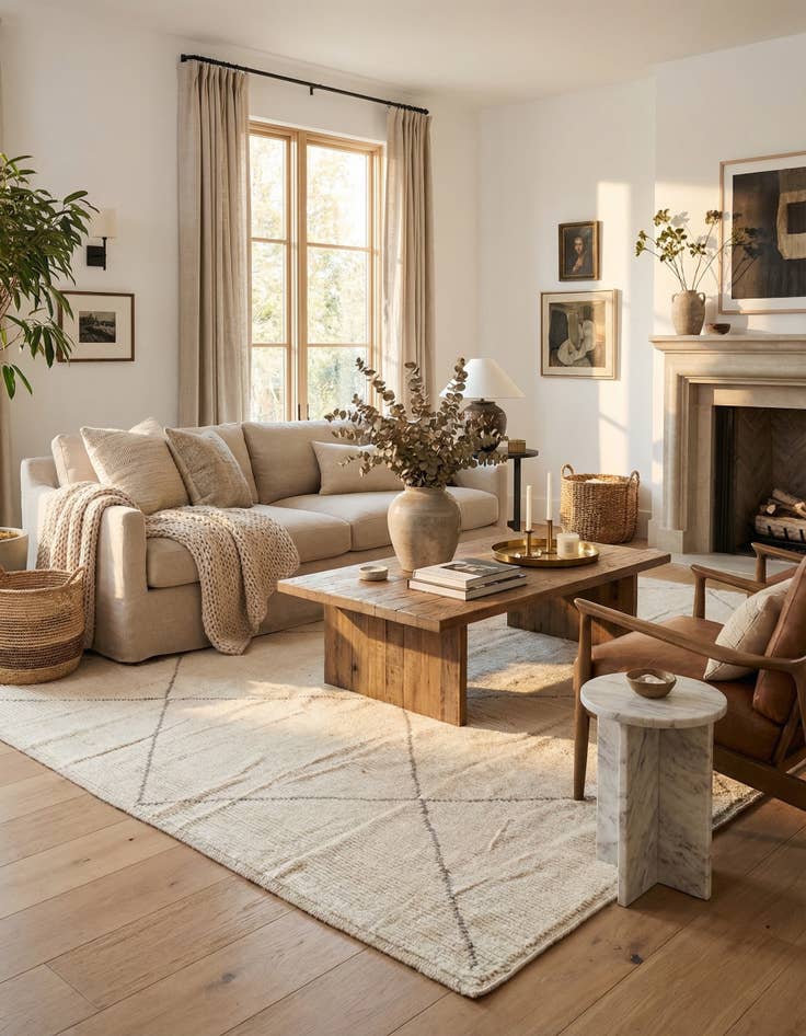 Detail image of 8' 1 x 10' 1  Hand Knotted Moroccan Wool Rug