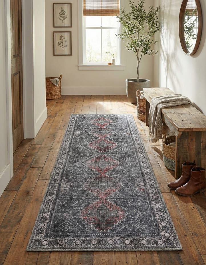 2' x 6' 1 Washable Timeless Runner Rug