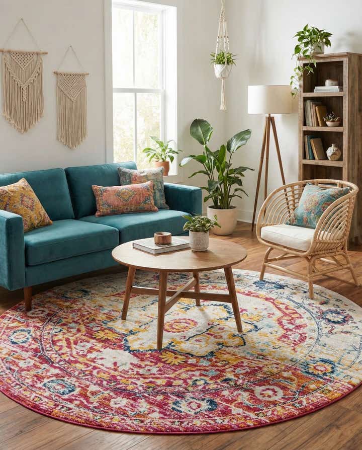 240cm x 240cm Madeline Vintage Tapis Rond