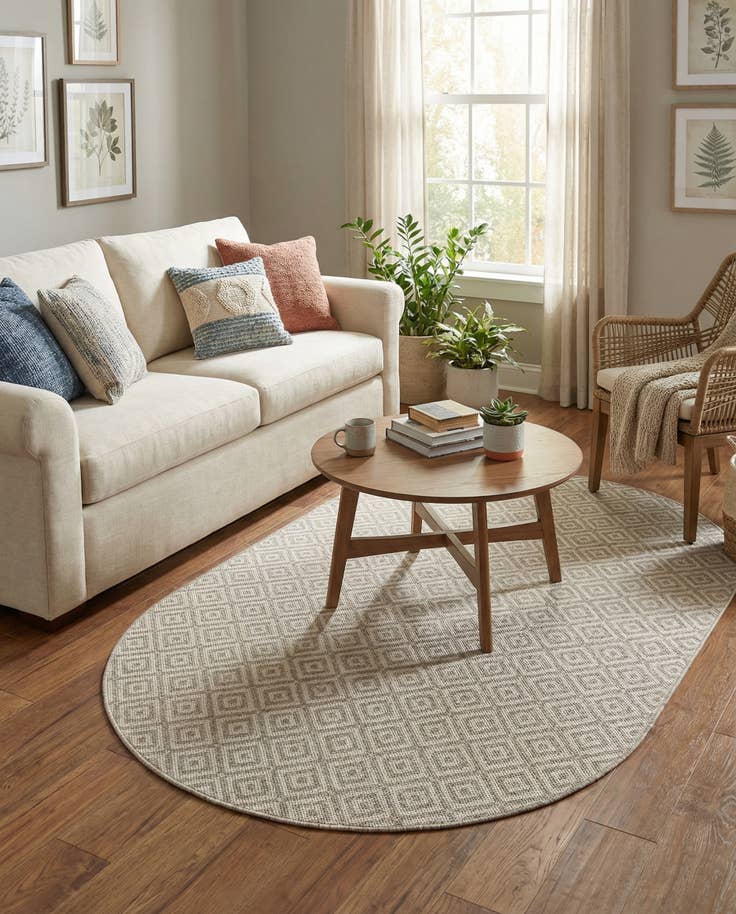Detail image of 5' 3 x 8' Easy-Clean Jill Zarin Costa Rica Indoor / Outdoor Oval Rug