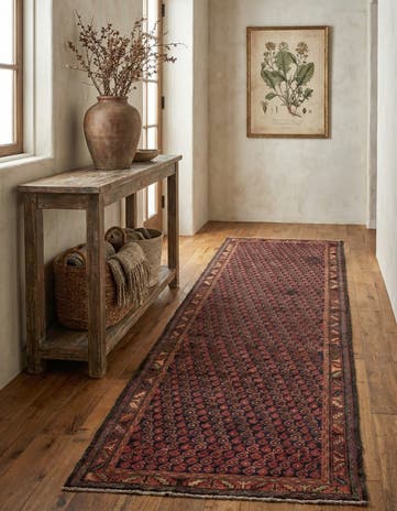 3' 7 x 10' Hand Knotted Shahsavand Persian Wool Runner Rug