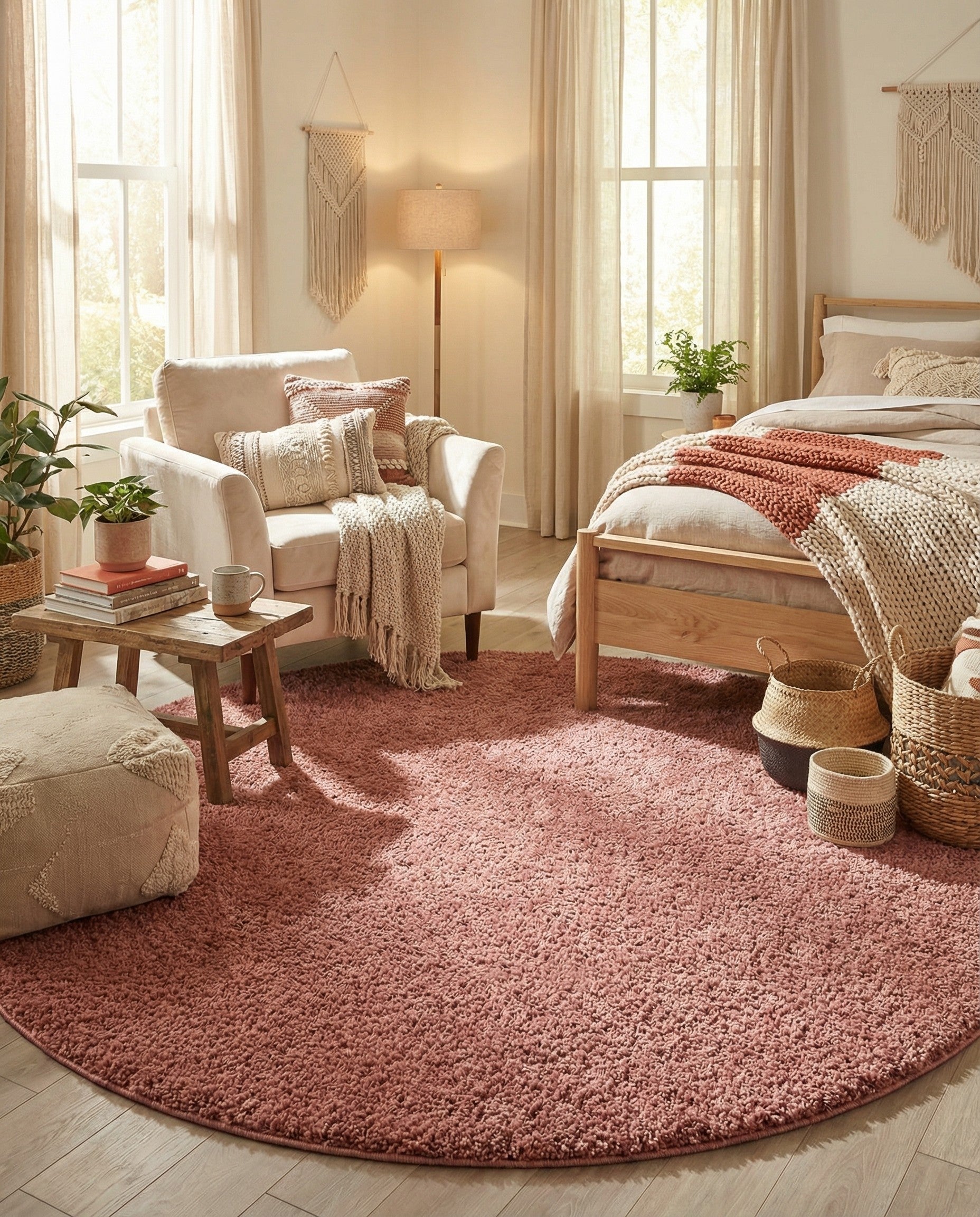  10' x 10' Jill Zarin Shaggy Chic Round Rug