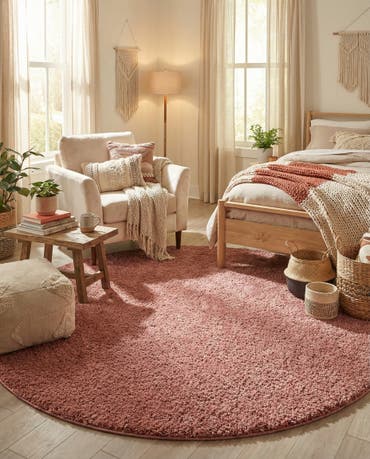  10' x 10' Jill Zarin Shaggy Chic Round Rug