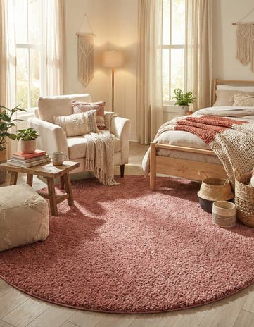 10' x 10' Jill Zarin Shaggy Chic Round Rug