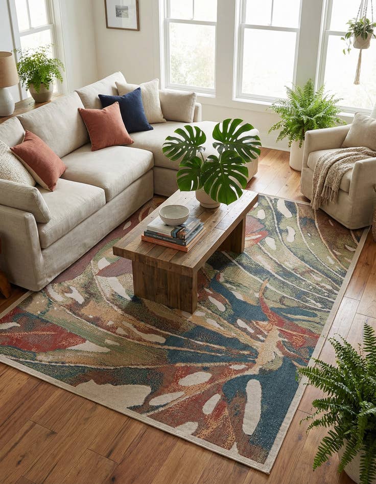 Detail image of  9' x 12'  Washable Baja Indoor / Outdoor Rug