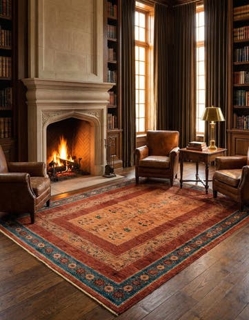 4' 7 x 8' 3 Luribaft Wool Rug
