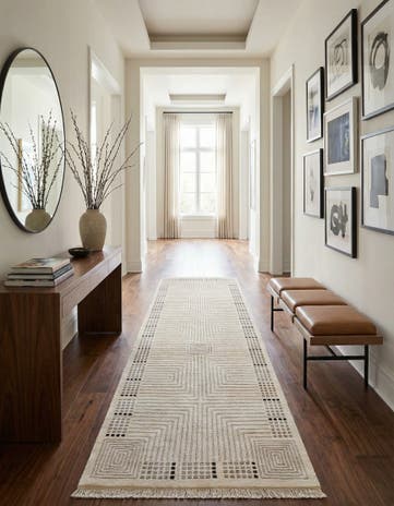 2' 8 x 10' Hand Knotted Darya Wool Runner Rug