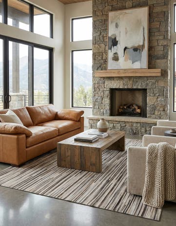5' 2 x 8' Cowhide - Patchwork Rug