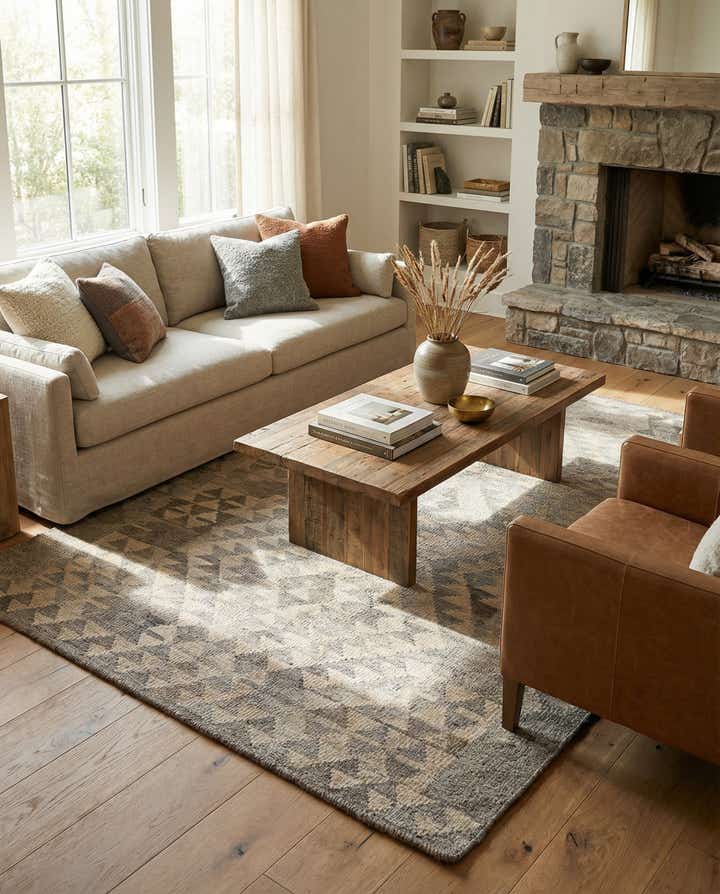 3' 11 x 6' Kilim Maymana Wool Rug