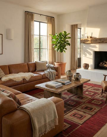 6' 7 x 8' 6 Hand Woven Kilim Modern Wool Rug