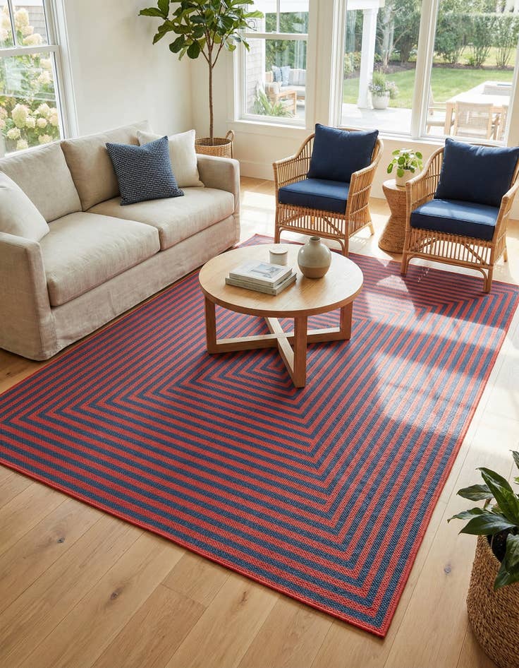 Detail image of  6' x 9'  Washable Jill Zarin Indoor / Outdoor Rug