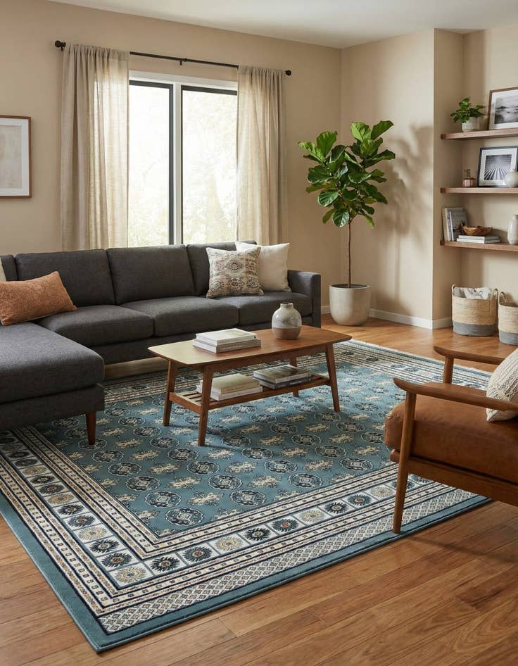 Detail image of 7' 10 x 10' Nain Design Rug