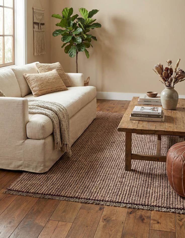 Detail image of 5' 5 x 7' 9 Hand Knotted Moroccan Wool Rug