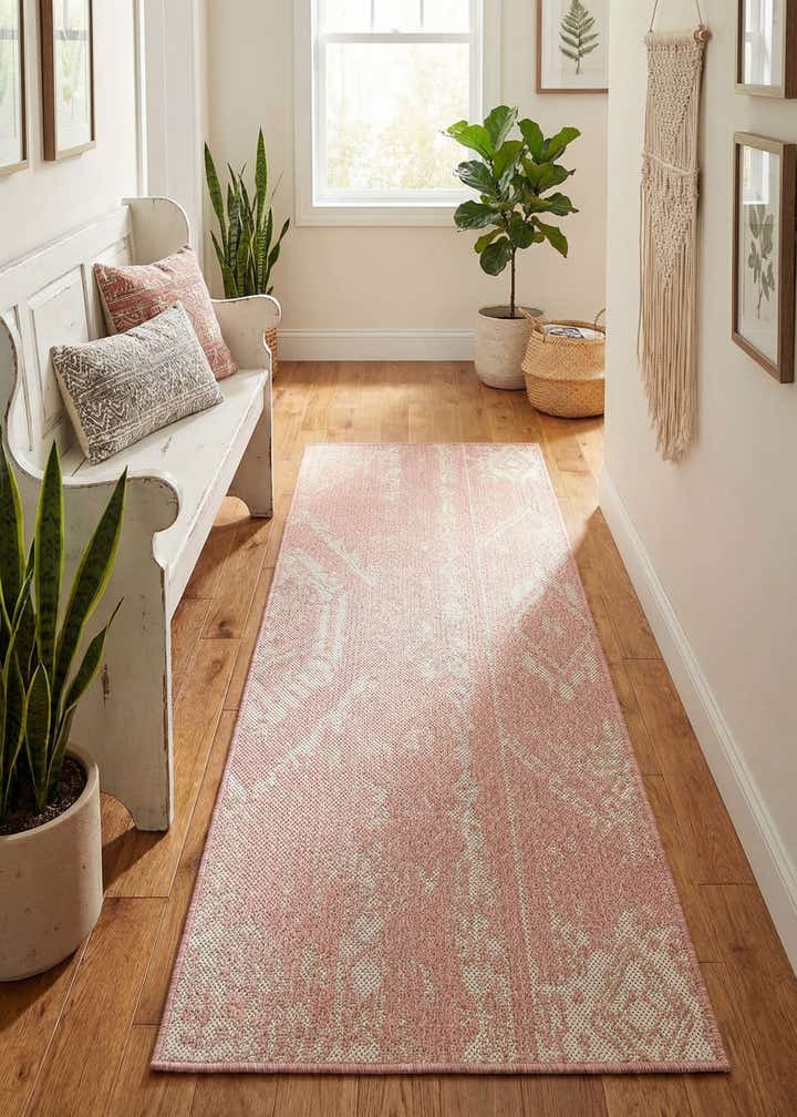 2' x 5' 3 Easy-Clean Bohemian Indoor / Outdoor Runner Rug