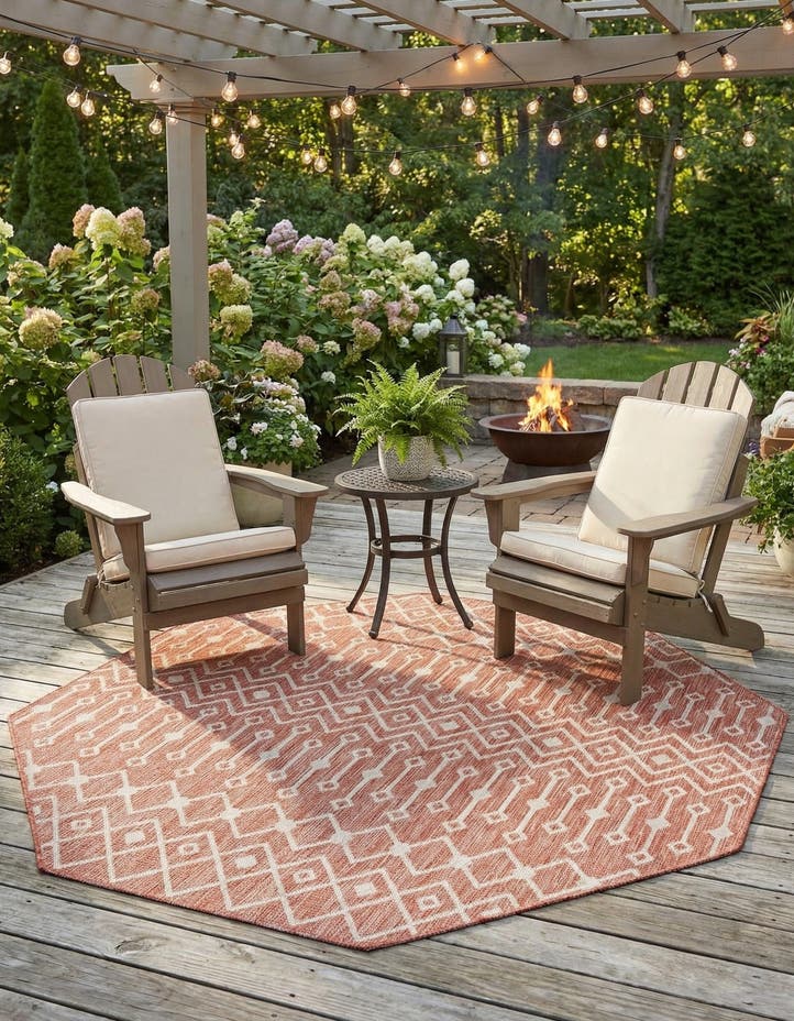 7' 10 x 7' 10 Easy-Clean Lattice Indoor / Outdoo...