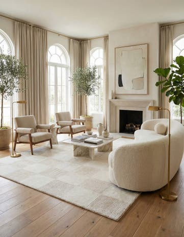 6' 8 x 9' 11 Hand Knotted Darya Wool Rug