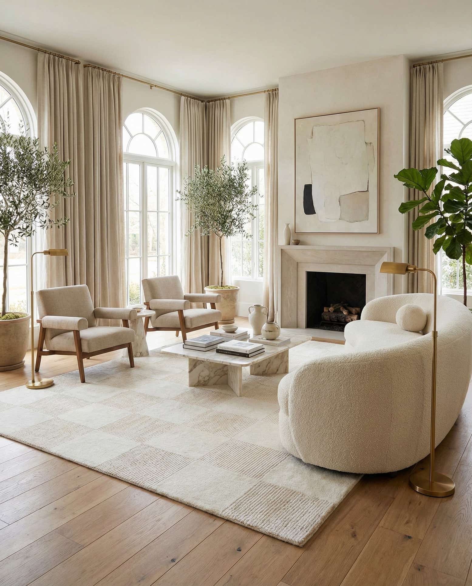 6' 8 x 9' 11 Hand Knotted Darya Wool Rug