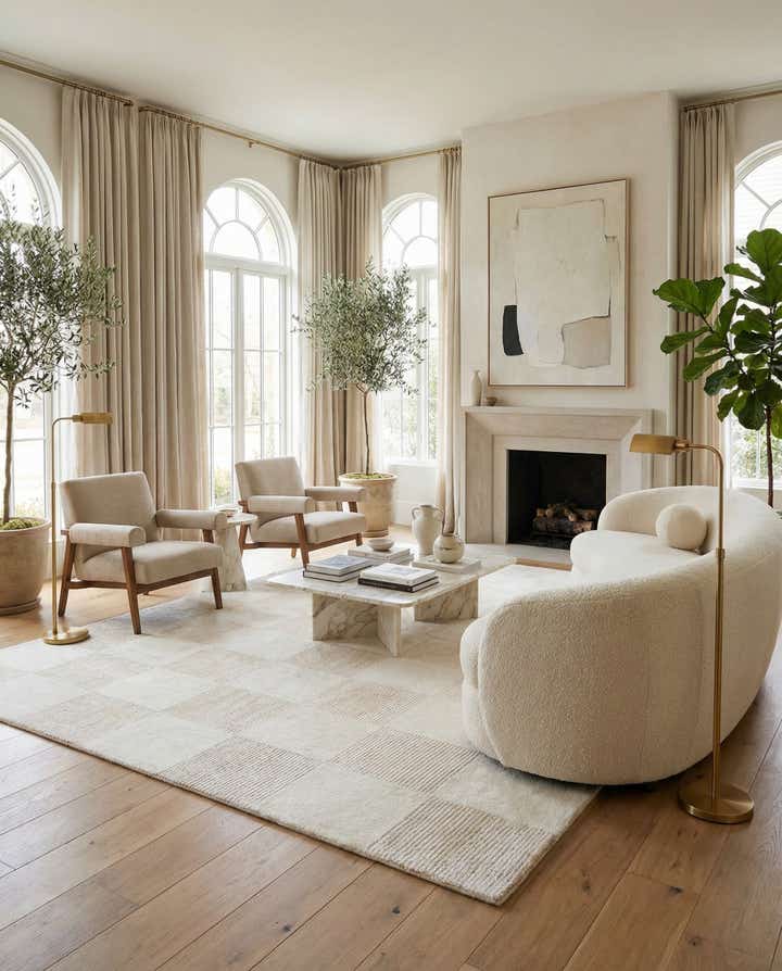 6' 8 x 9' 11 Hand Knotted Darya Wool Rug