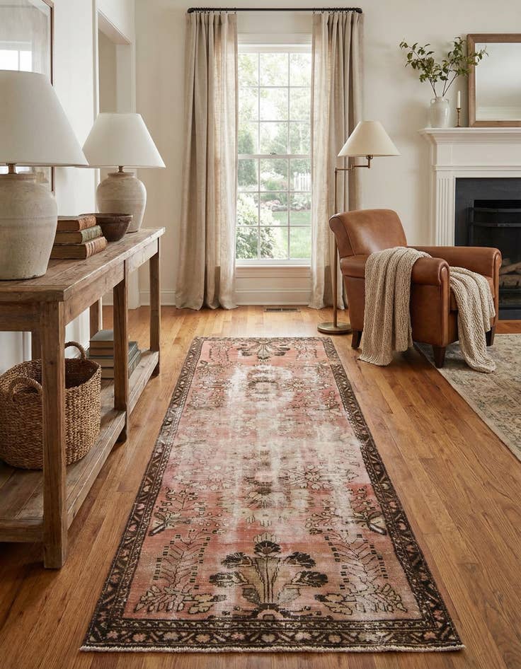 Detail image of 3' 4 x 9' 2  Hand Knotted Ultra Vintage Persian Wool Runner Rug