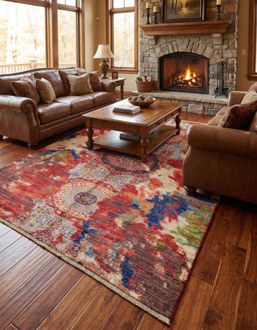 5' 10 x 7' 11 Hand Knotted Mamluk Ziegler Rug