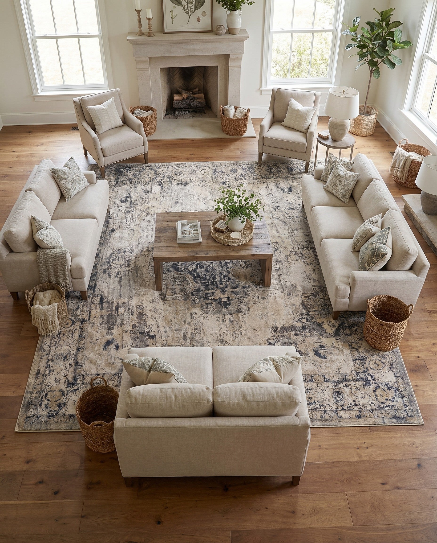 Gray Oregon Square Rug