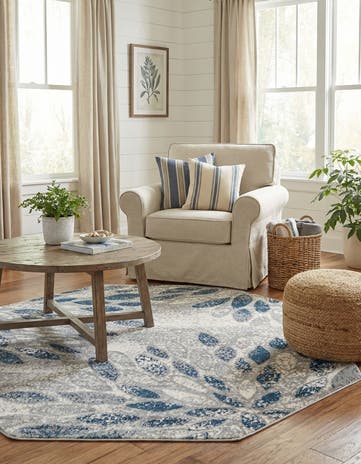 Gray Charleston Octagon Rug