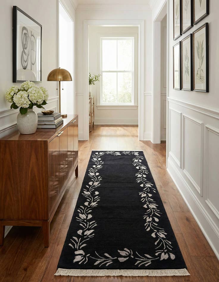 Detail image of 2' 7 x 8' 1  Hand Knotted Darya Wool Runner Rug