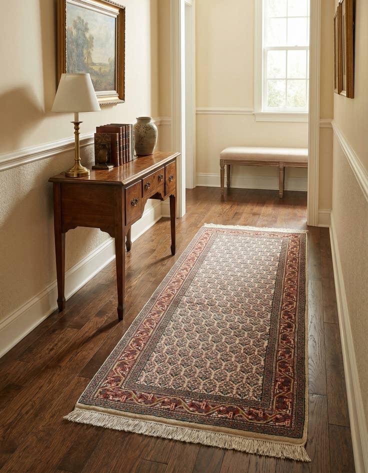 Detail image of 3' 1 x 5' 4  Hand Knotted Mir Wool Rug