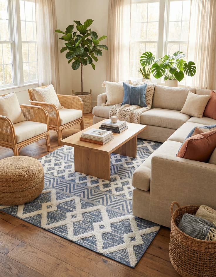 Detail image of 6' 4 x 9' Sabrina Soto Casa Valencia Rug