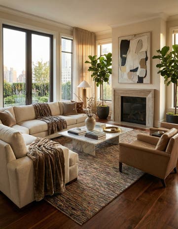 6' 10 x 9' 9 Hand Knotted Modern Ziegler Wool Rug