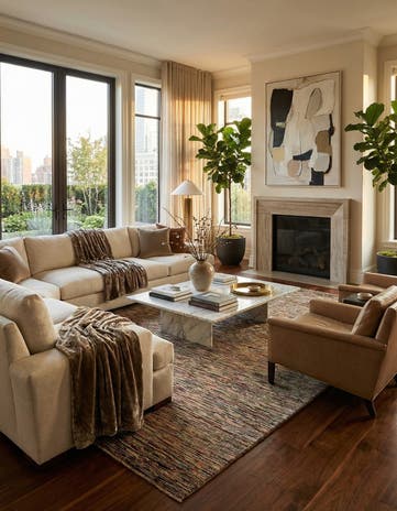 6' 10 x 9' 9 Hand Knotted Modern Ziegler Wool Rug
