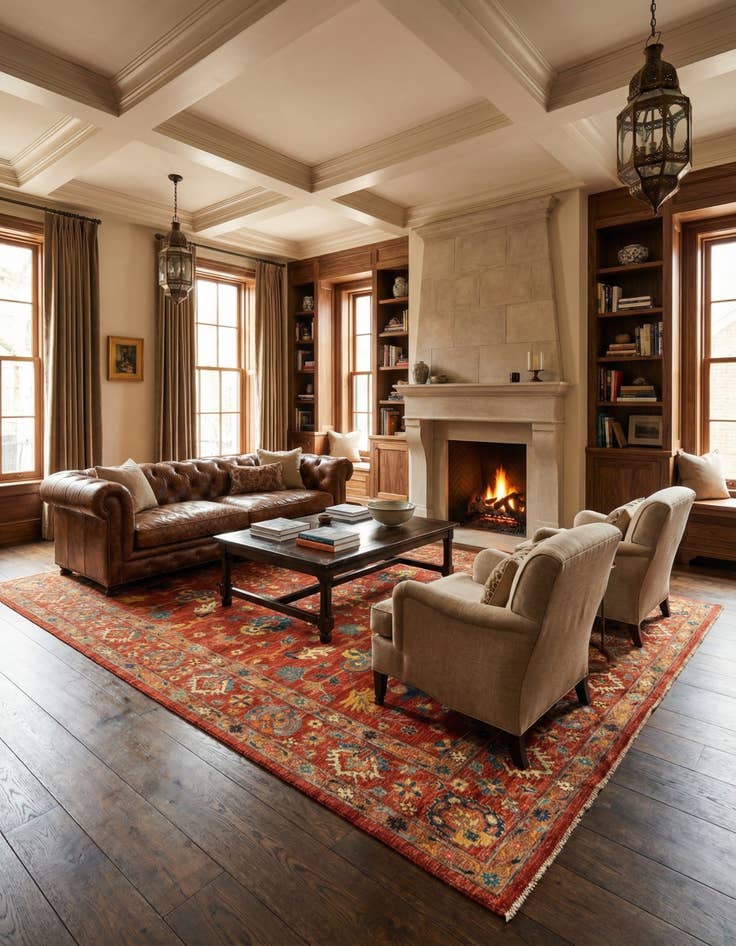 Detail image of 8' 2 x 10' 1 Serapi Wool Rug