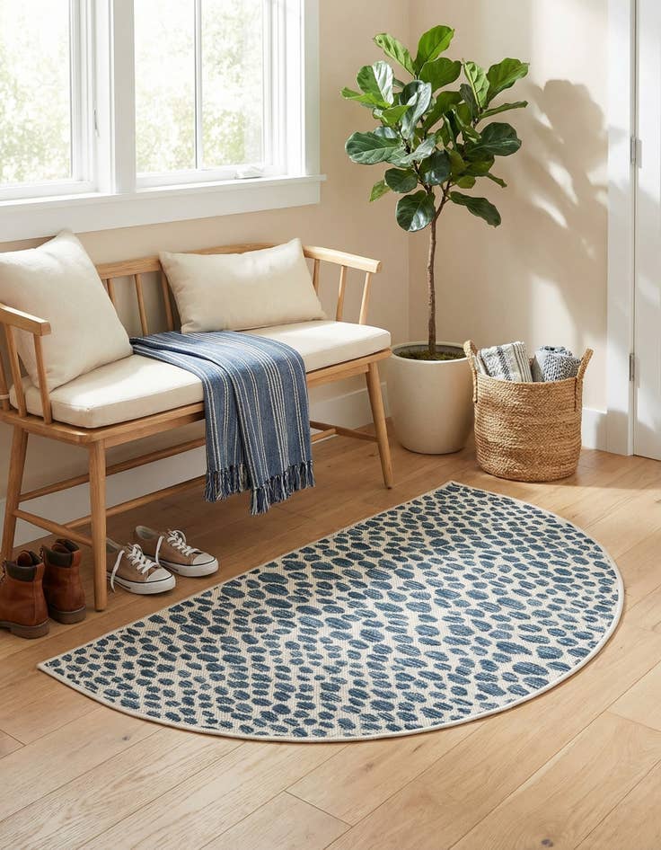 Detail image of 2' 2 x 3' 7 Easy-Clean Jill Zarin Cape Town Indoor / Outdoor Hearth Rug