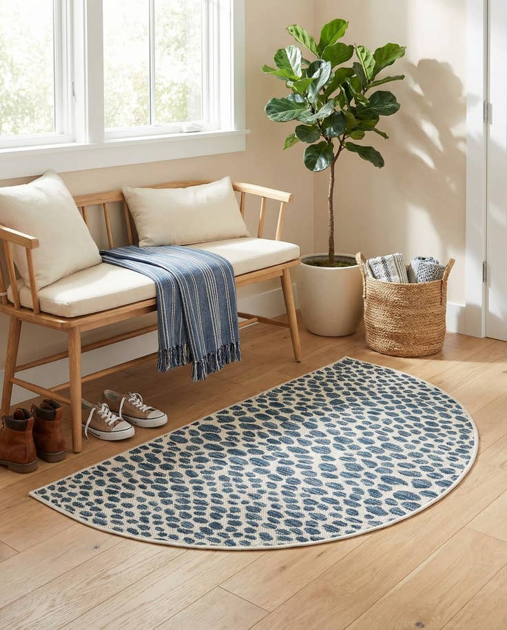 Detail image of 2' 2 x 3' 7 Easy-Clean Jill Zarin Cape Town Indoor / Outdoor Hearth Rug