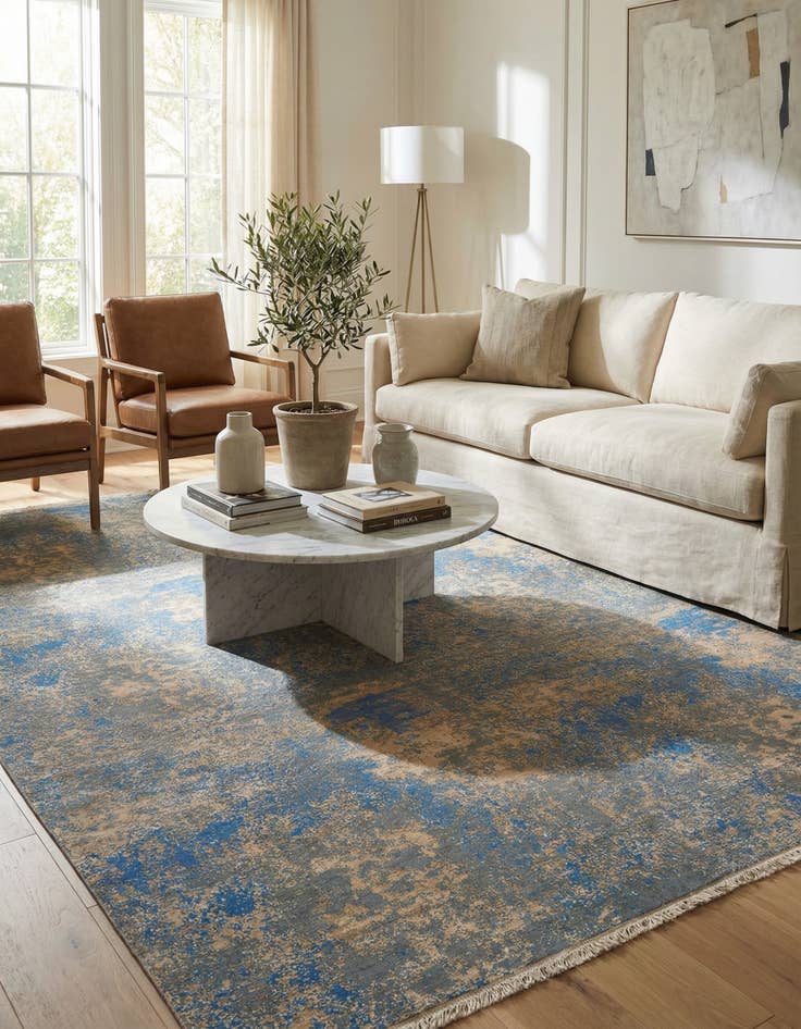 Detail image of 5' 7 x 8' 10  Hand Knotted Ultra Vintage Persian Wool Rug