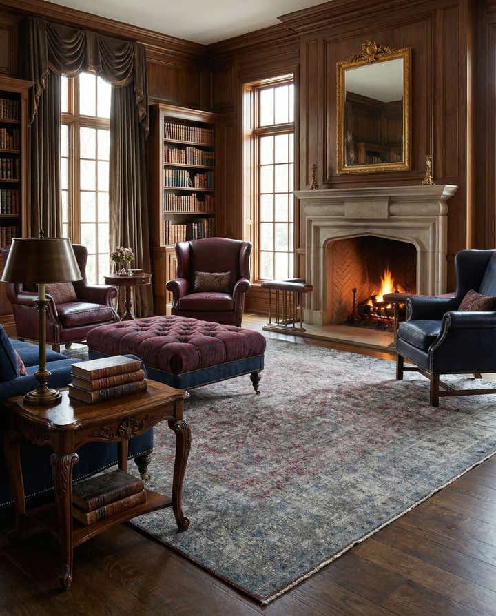 9' 5 x 13' 4 Vintage Royal Wool Rug