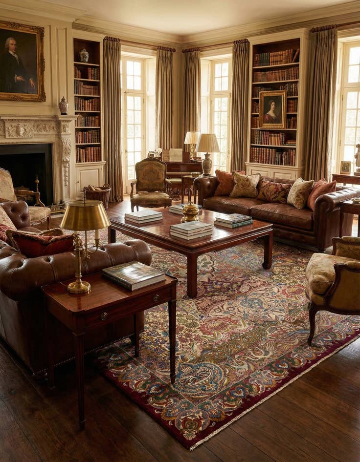 Detail image of  9' 9 x 12' 7  Hand Knotted Kashmar Persian Wool Rug