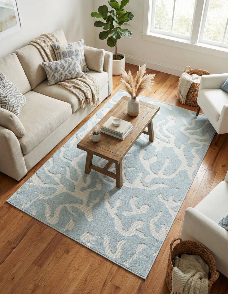 Detail image of 4' x 6' Easy-Clean Sabrina Soto Indoor / Outdoor Rug